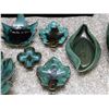 Image 3 : Lot of 8 Beauceware and Assorted Black and Teal Pottery Ceramic Canada Leaf Trays, Planters, Etc