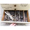 Image 3 : Edison Grammophone Parts & Pieces 6-Drawer Cabinet FULL OF SUPPLIES Cranks, Screws, Arms, Plates