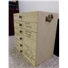Image 8 : Edison Grammophone Parts & Pieces 6-Drawer Cabinet FULL OF SUPPLIES Cranks, Screws, Arms, Plates