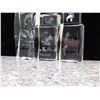 Image 2 : Lot of 5 Glass Etched 3D Dolphin Artwork Heavy Glass Paper Weights Decor