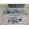 Image 1 : Lot of 3 Plastic Screw Organizer Trays Cases FULL Assorted Sizes all Robertson, Square Shape