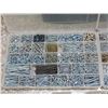 Image 2 : Lot of 3 Plastic Screw Organizer Trays Cases FULL Assorted Sizes all Robertson, Square Shape