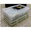 Image 5 : Lot of 3 Plastic Screw Organizer Trays Cases FULL Assorted Sizes all Robertson, Square Shape