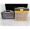 Image 1 : Lot of 2 Drilling and Driving Kit 42pcs and Screw / Nail Organizer Case, Bits & Pieces Plastic