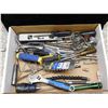 Image 2 : Handyman's Special Box of Tools Screwdrivers, Wrenches, Measuring Tape, Etc