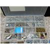 Image 2 : Lot of 3 Plastic Organizer Trays FULL of Screws Mostly Robertson Square Head some Phillips