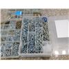 Image 4 : Lot of 3 Plastic Organizer Trays FULL of Screws Mostly Robertson Square Head some Phillips