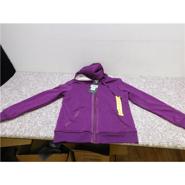 Orvis Clothes Size S Brand New Women's Purple Zip Up Hoodie Sweater