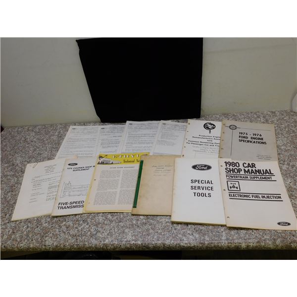 Lot of 1970's Ford service manuals and technical letters