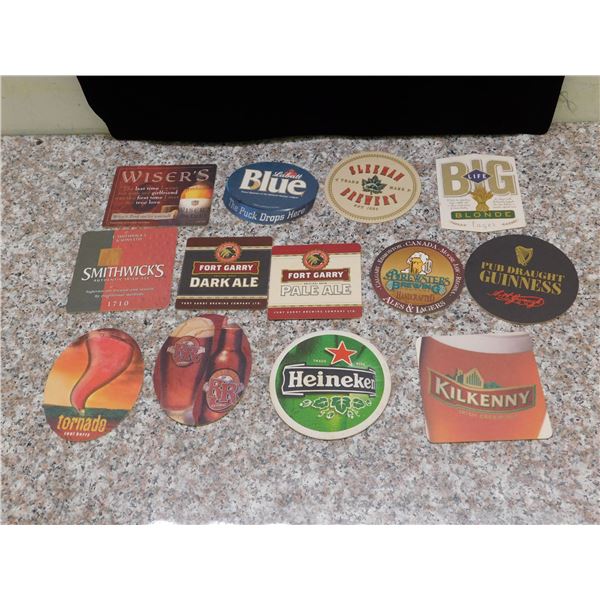 Lot of 11 Brewery Coasters