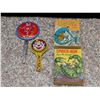 Image 1 : Lot of 4 Japanese Tin Noisemakers and Marvel Pocket Books
