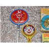 Image 2 : Lot of 4 Japanese Tin Noisemakers and Marvel Pocket Books
