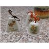 Image 3 : Lot of 7 Christms Wishing Bells from Hudson Bay Co and Tall Candle Holder Winter Cabin