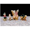 Image 1 : Lot of 4 Japan Figurine Ceramic Pixies Elfs Fairies Planter Decorative