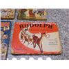 Image 4 : Lot of 7 Vintage Childrens Books, Rudolph 1939, Rupert 1950s, The Big New Nicholas Book Kiddyfun