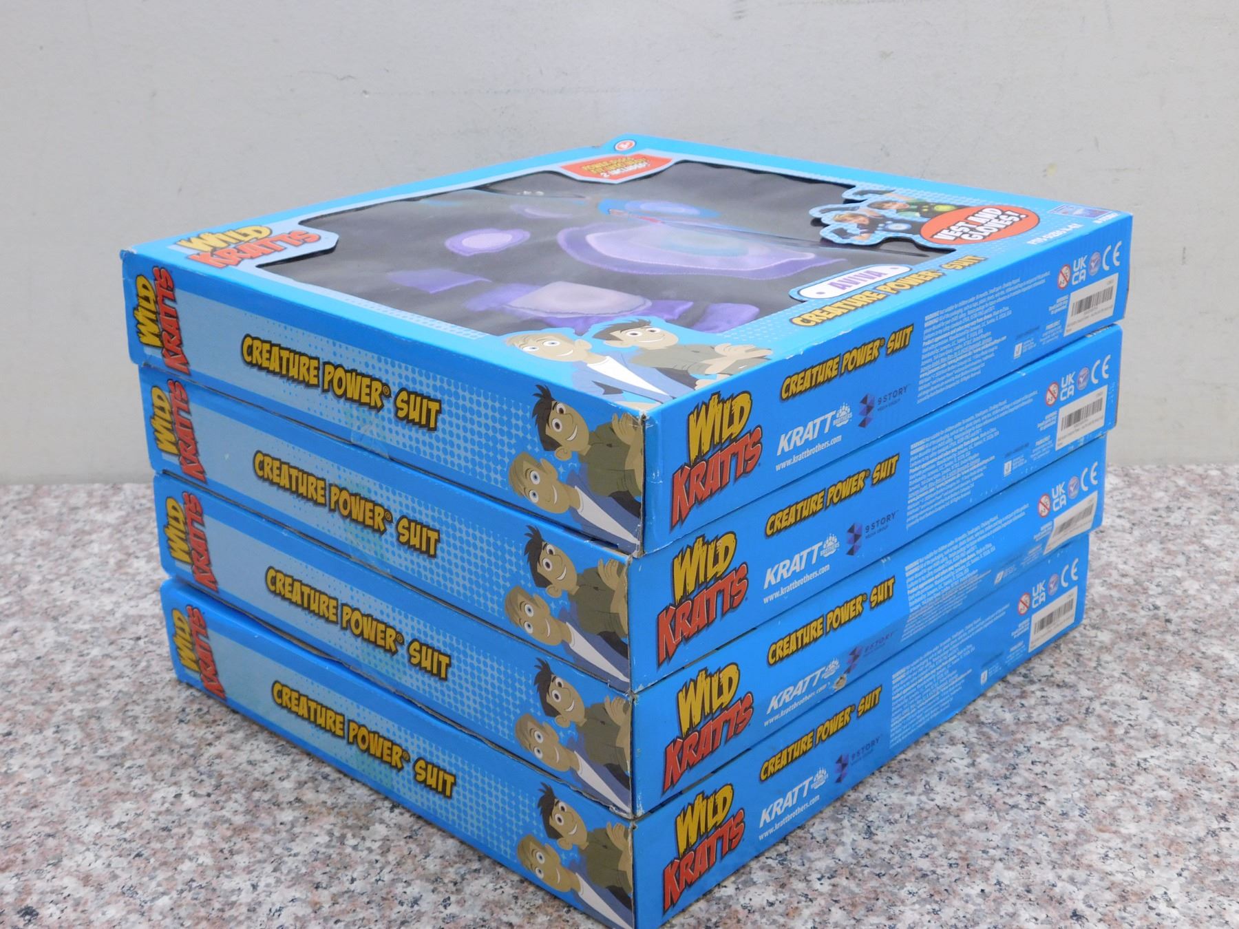 Lot of 4 Wild Kratts Power Discs Aviva Creature Power Suit Purple NEW