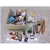 Image 1 : Box Full of Plumbing Parts, Bronze Valve, Copper Tubing, Connectors, Solder, Etc