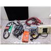 Image 1 : Box of Parts and Accessories Jumper Cables, Headlight, Heat Magnet, Air Pump Belts, Antitheft