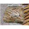 Image 2 : Lot of Wooden Hangers, Clothespins