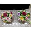 Image 4 : Lot of 2 Adderley Bone China Large Floral Bouquet