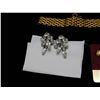 Image 3 : Lot of Sherman Rhinestone Earrings, Monet Gold Tone Bracelet, 2 Rodger Spoon Rings, 10k Gold Earring
