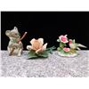 Image 1 : Lot of 3 Eva Dalberg Koala , Capodimonte Flower and Taiwan Hummingbird Figurines Ceramic