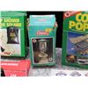 Image 3 : Lot of Assorted New Old Stock Camping Supplies, Chicken Roaster, Coleman Lantern, Corn Popper, Etc