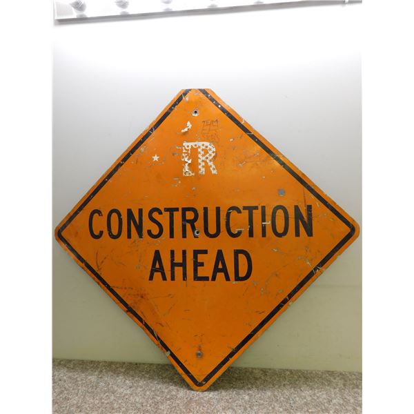 Construction Ahead Sign 40" x 40"