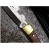 Image 3 : Lot of 2 Brass Wood Handle Folding Knives  3.5" Blade 8.5" total, 3" Blade 7" Total, + Pouches