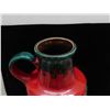 Image 2 : 408-40 West Germany Large Jug Vase Red and Green