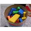 Image 2 : Lot of 2 Playskool Wood Coloured Blocks and Super Spirograph Kenner