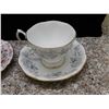 Image 4 : Lot of 3 Teacups and Saucers Royal Albert Silver Maple, Gladstone, Floral Chintz