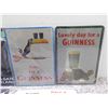 Image 2 : Lot of 6 NEW Guinness Tin Metal Signs Man Cave Bar Decoration