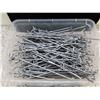 Image 3 : Basket of approx 100+ Peg Board Hooks mostly 10" Length Metal Store Display Commercial Retail Use