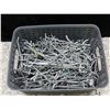 Image 3 : Basket of approx 100+ Peg Board Hooks 3-7" Assort Length Metal Store Display Commercial Retail Use