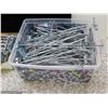 Image 4 : Bins of Grid Wall Metal Pegs approx 50+ 12" Length Commercial Retail Store Display