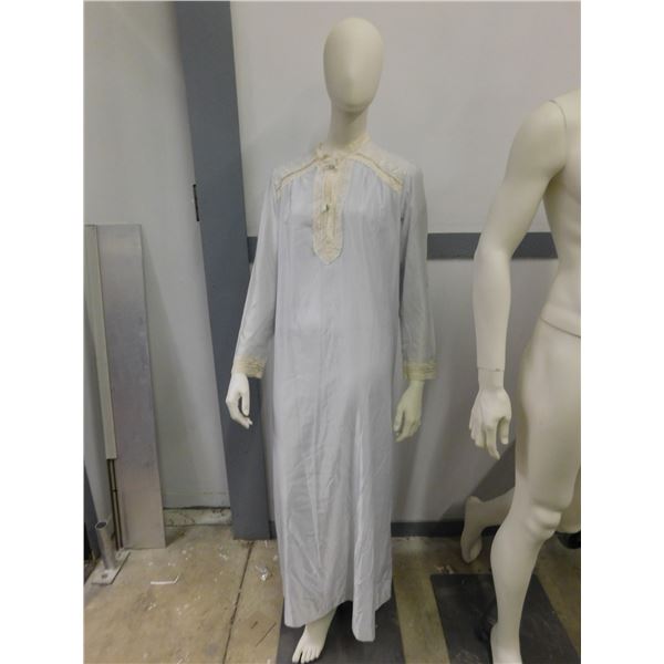 Pair of Christian Dior Baby Blue and Pink Slips, Nightgown Dresses Size S and XS