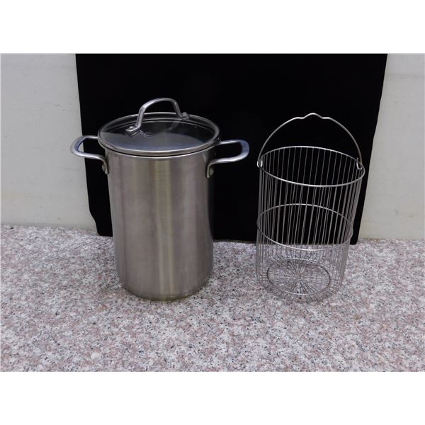 JC Penny Professional Gourmet 5qt Vegetable Cooker Stainless Steel Pot