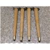 Image 1 : Set of 4 Tapered Wooden Table Legs Furniture Legs 15.5" Tall