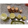Image 9 : Poole England Deer Tray, Set of Brass Measuring Cups,  3 Glass Bake Mugs, Japan Pottery Measuring