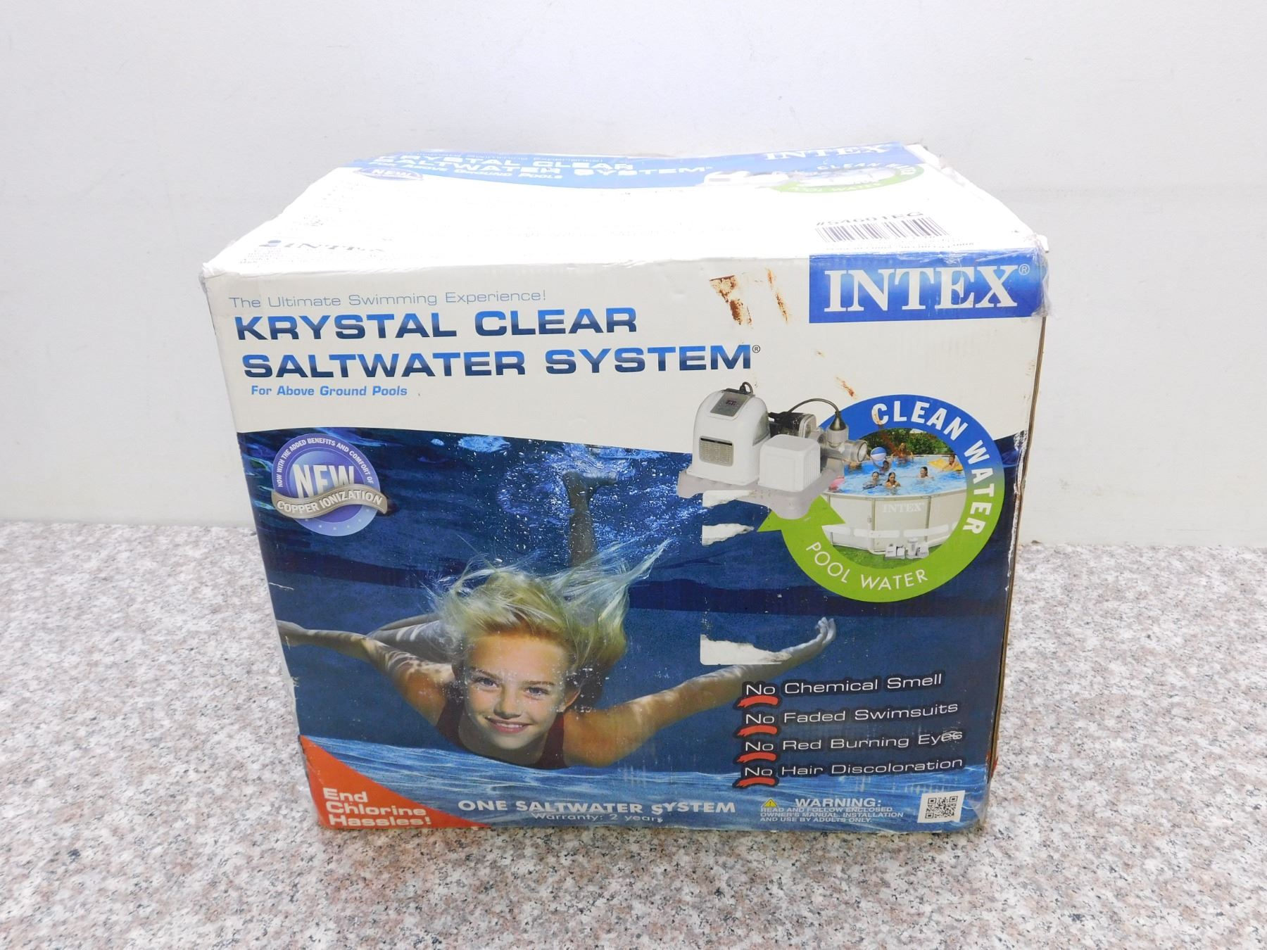 Intex Pompa Filtrante A Sabbia Per Piscina Fuori Terra Da 2100 GPH In Dotazione Con Sistema Di Acqua Salata Trasparente Krystal, Circolazione E Filtrazione Migliorate - Foto 7