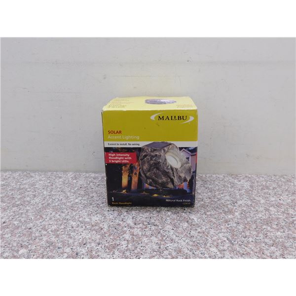 Solar LED Rock With Light Garden Decor In Box