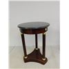 Image 1 : Marble Top Walnut Side Table