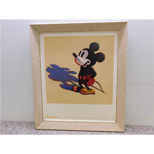Wayne Thiebaud  The Art of Mickey Mouse  Framed Print 2ft x 28  Lithograph Poster