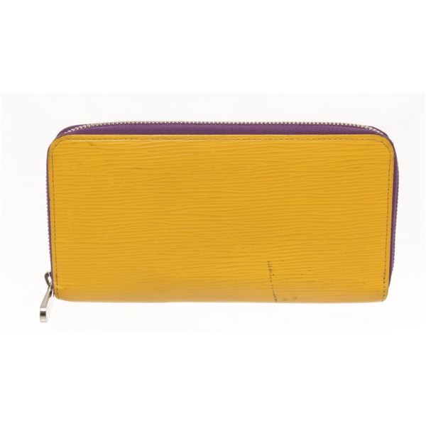 Louis Vuitton Yellow Epi leather Zippy Wallet