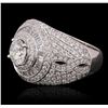 Image 1 : 18KT White Gold 2.97 ctw Diamond Ring