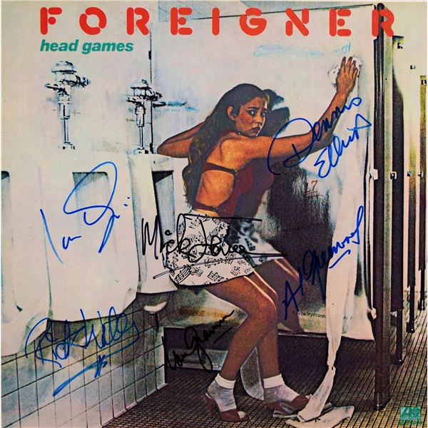 Foreigner Head Games signed album