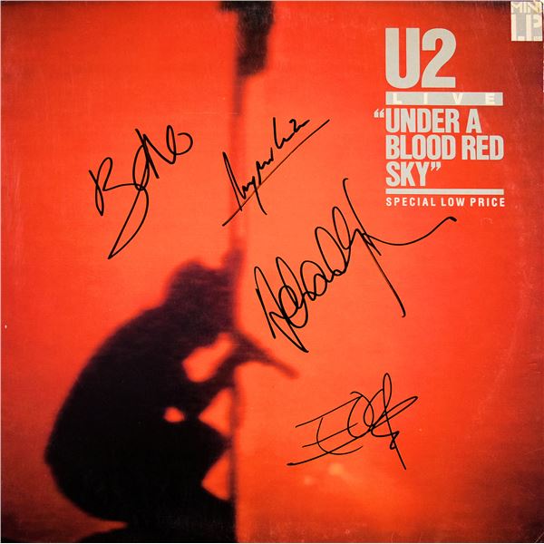 U2 Under A Blood Red Sky signed album
