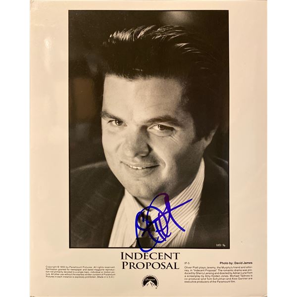 Indecent Proposal signed movie photo