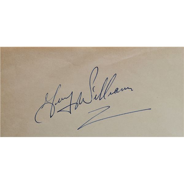 Zorro Guy Williams signed slip